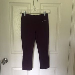 Eddie Bauer Cropped Purple Leggings